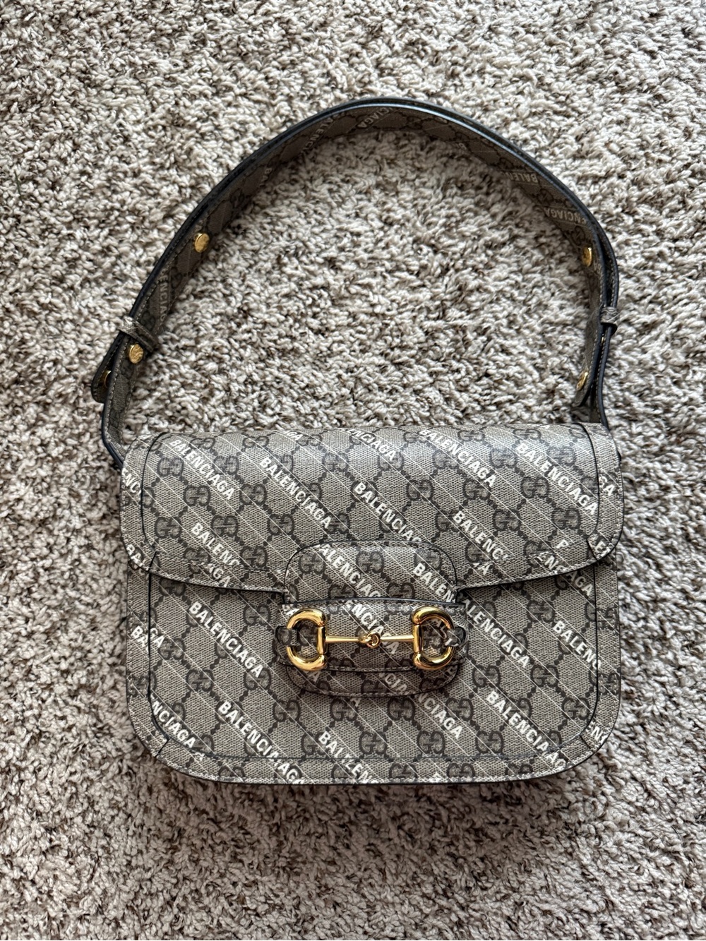 Gucci x balenciaga hacker project horsebit bag